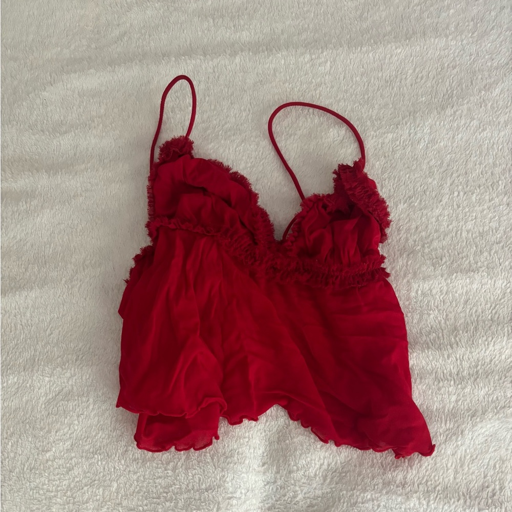 Urban Outfitters Scarlet Fringed Camisole